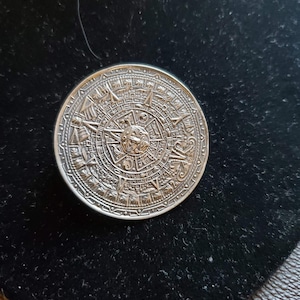 Sterling Silver Aztec Brooch