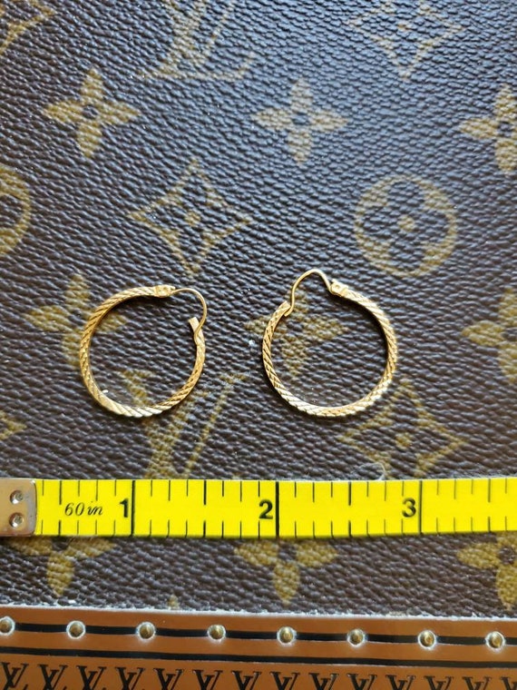 14-karat Yellow Gold Filigree Hoop Earrings - image 3