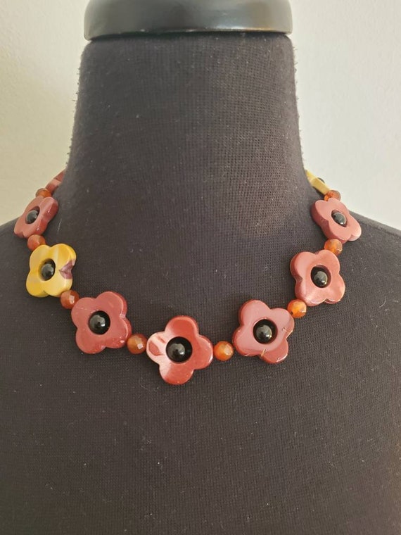 Natural Multi Color Quartz And Gemstone Clover Ch… - image 3