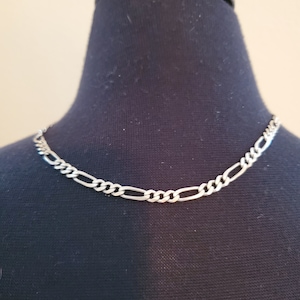 Collar de fígaro de plata de ley 925 Italia