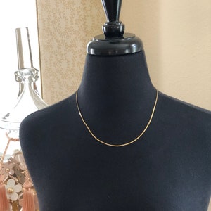 18 Karat Yellow Gold Marked 750 18 Inch S Link Chain Necklace