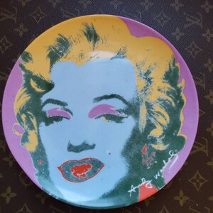 Marilyn Monroe Andy Warhol Plates - Etsy