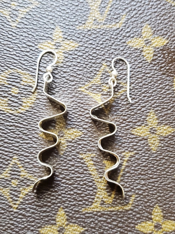 Vintage Dominique Dinouart Sterling Silver Wave Ea