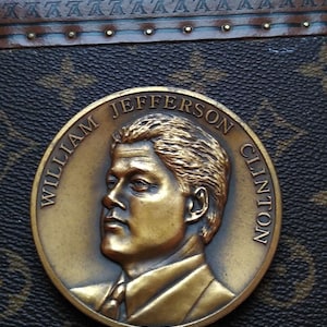 William J Clinton Bronze Metal 3&quot;