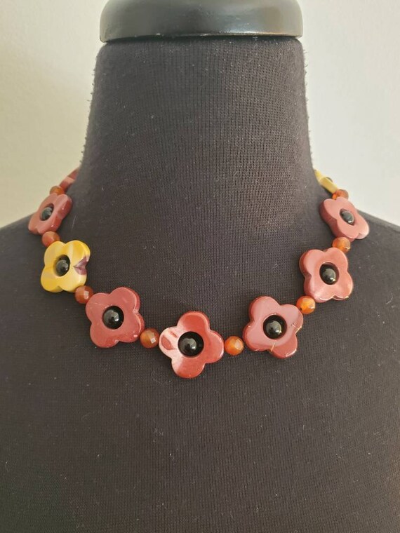 Natural Multi Color Quartz And Gemstone Clover Ch… - image 2