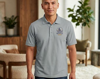 World's Greatest Dad – Embroidered Polo Shirt: Father's Day Gift for Dad