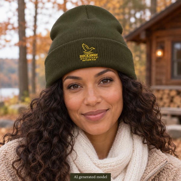 Embroidered Mallard Beanie