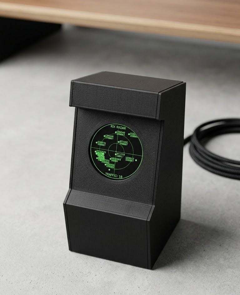 Desk radar, desk gadget (functioning, displays Opensky data)