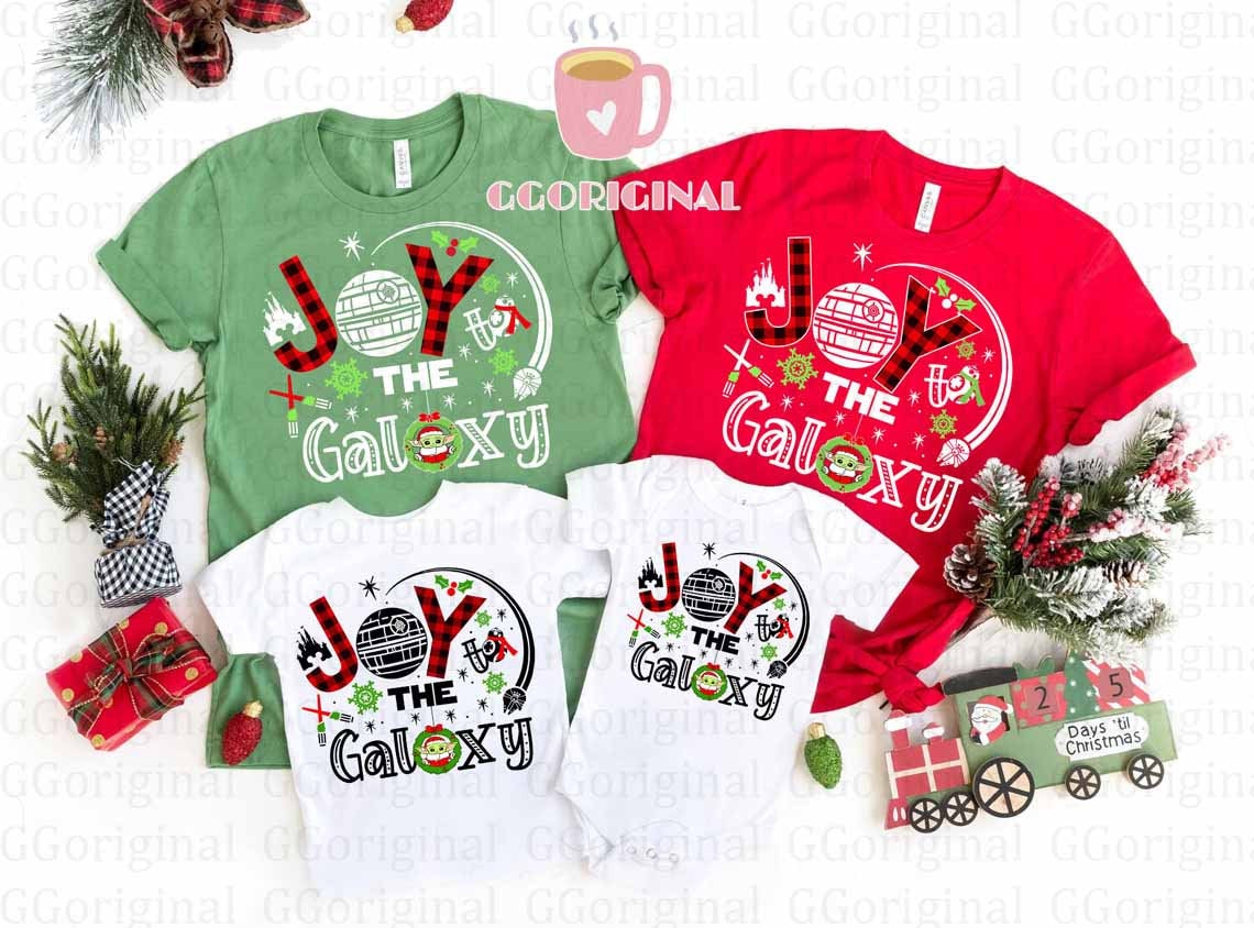 Discover Joy to the Galaxy Disney Christmas shirt