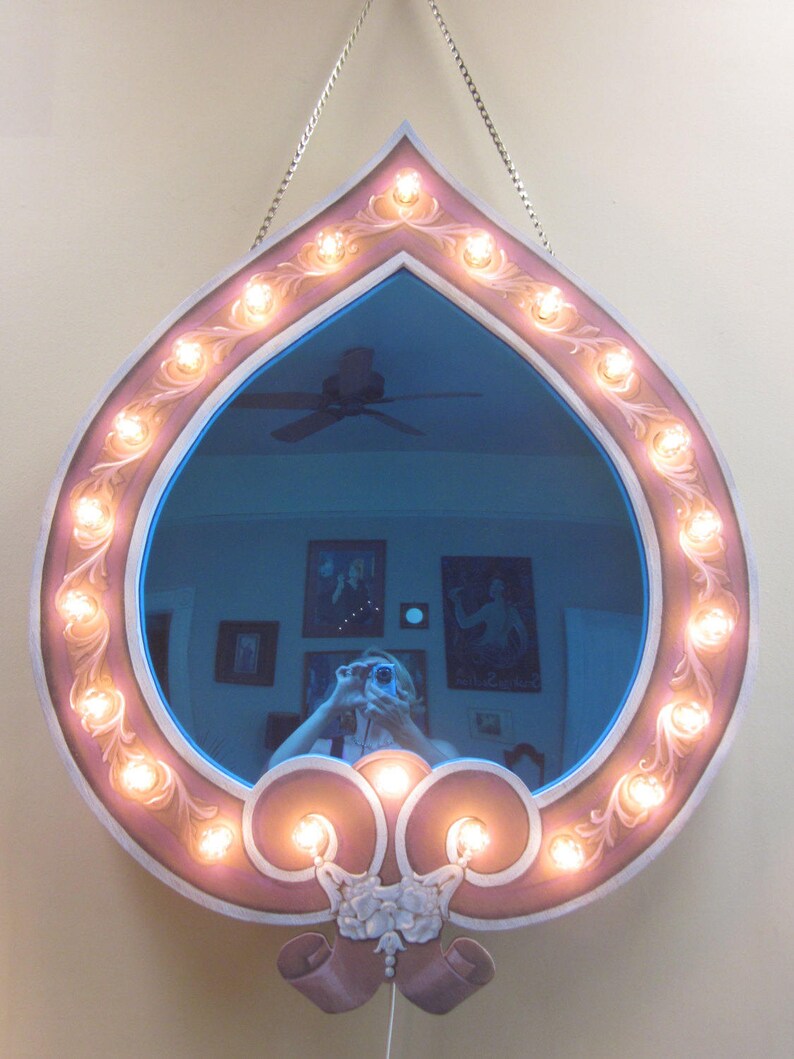 Blue Mirror Light up Painted Carousel Panel - Etsy