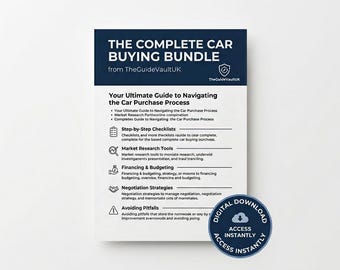 Das komplette Autokauf-Bundle — Checkliste + Negotiation Script + Finance Decoder (3 PDF Digital Downloads)