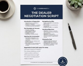 'Verkaufsvorlagen für Autohändler — Wort-für-Wort die Zeilen, die Ihnen Geld sparen (PDF Digital Download)