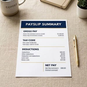 Payslip Decoder — UK Payslip Explained pdf Cheat Sheet | Paye, NI, Tax Code Guide | Instant Download