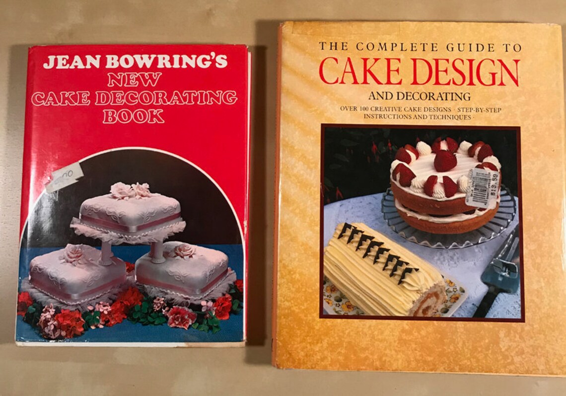 Pair of Vintage Books on Modern Cake Decorating and Designing Etsy