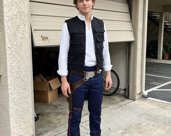 Star Wars geïnspireerd Han Solo Smuggler-cosplaykostuum | Riem voor Comic Con- en Halloweenkostuum.