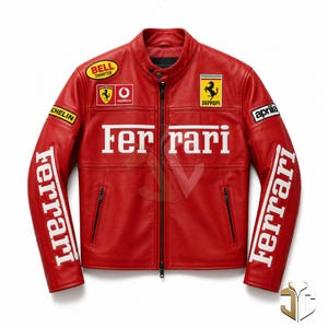 Leather ferrari jacket - Etsy 日本