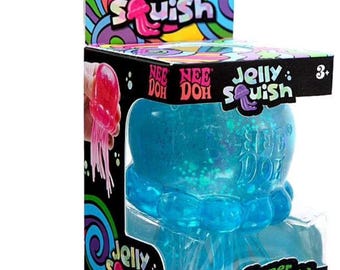NeeDoh Jelly Squish Sensory Fidget Toy – Stress Relief, Calming Play, Assorted Colors , Large size