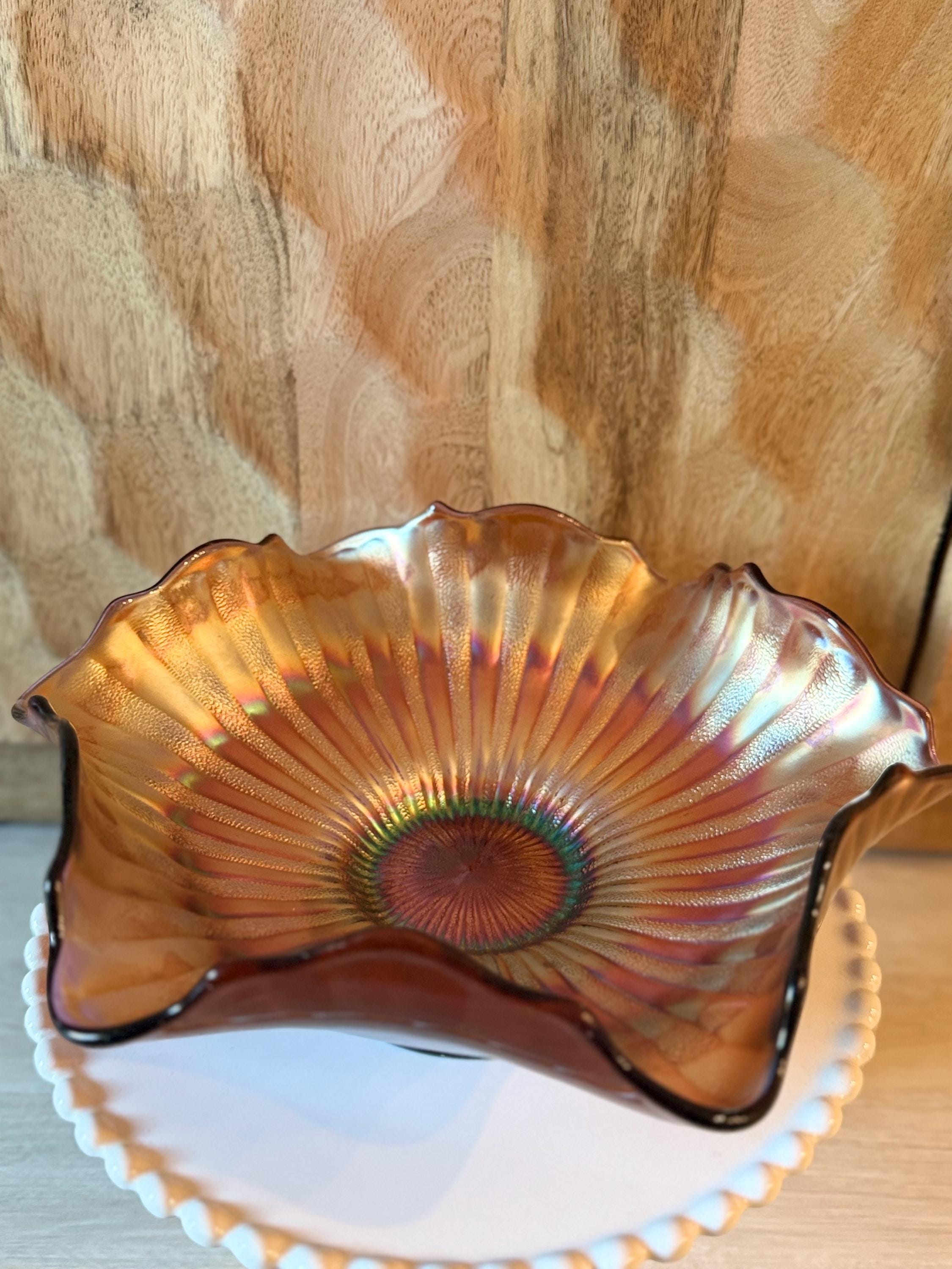 Fenton Ruffled Bowl - Etsy