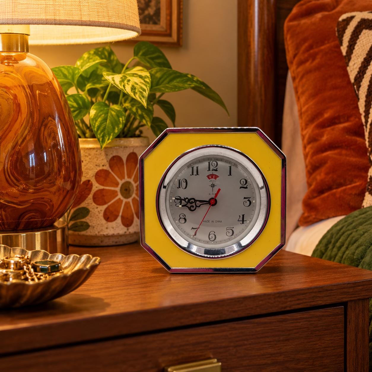 70s Space Age Alarm Clock - Etsy