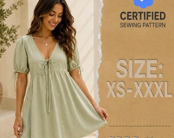 Dress Sewing Pattern, Summer Dress Pattern, Dress Pattern, Women Dress, Sewing Patterns for Women, Midi Dress, Sewing Patterns Dress