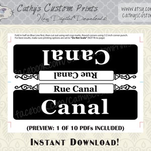 10 New Orleans French Quarter Printable Signs, Set of 10, Printable ...