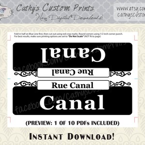 Set of 15 New Orleans French Quarter Printable Signs, Printable Bourbon ...