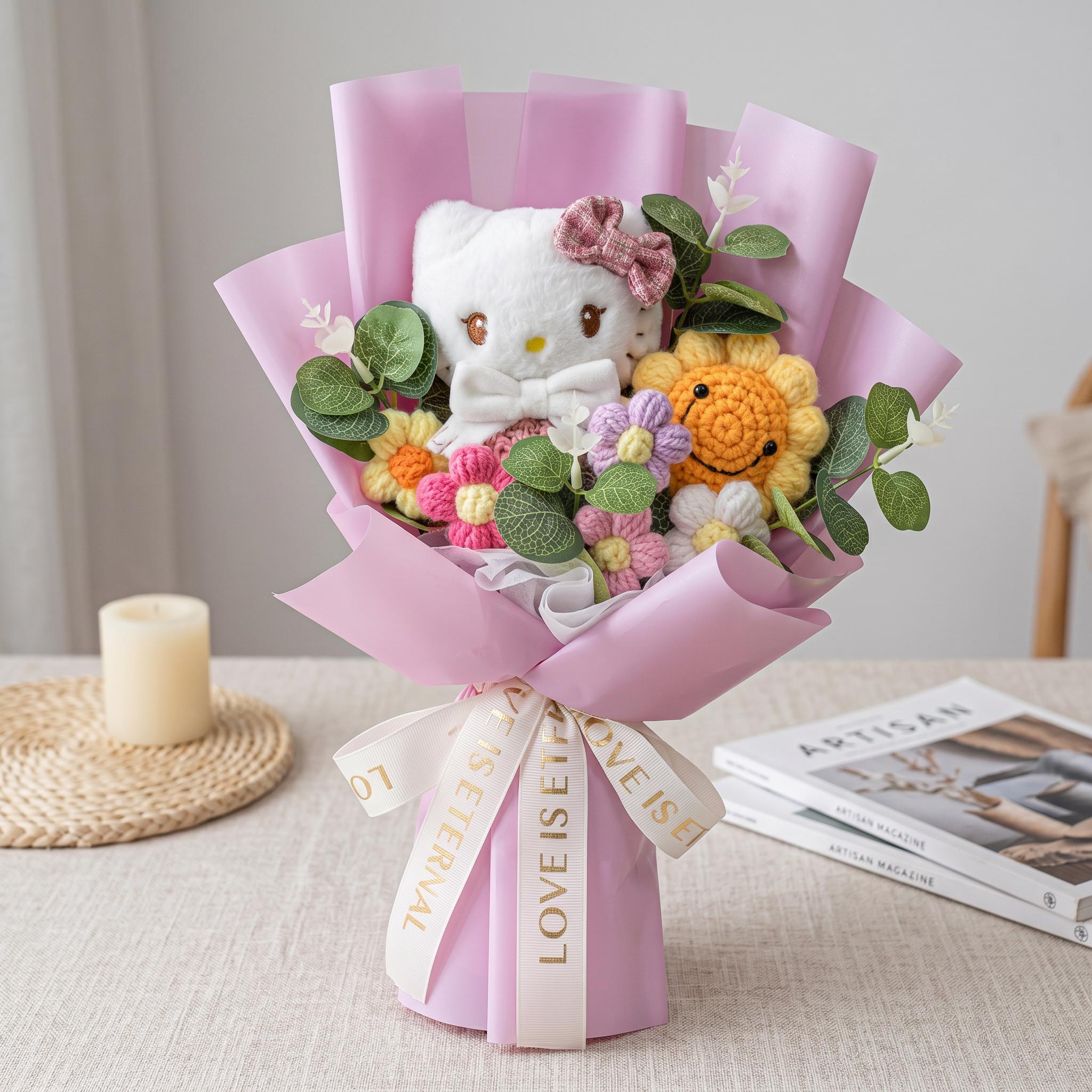 ハローキティ 花束マスコット 富山限定 ハローキティの花束 - Etsy 日本