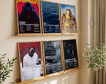 Set di 3 poster musicali / Quadri personalizzati per album / Decorazioni estetiche per la stanza / Set di stampe personalizzate / Regalo per gli amanti della musica / Galleria per la camera del dormitorio
