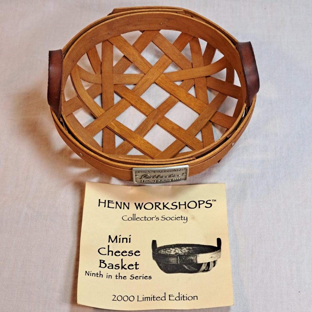 Henn Mini Cheese Basket 2000 Ltd Ed Collector's Society
