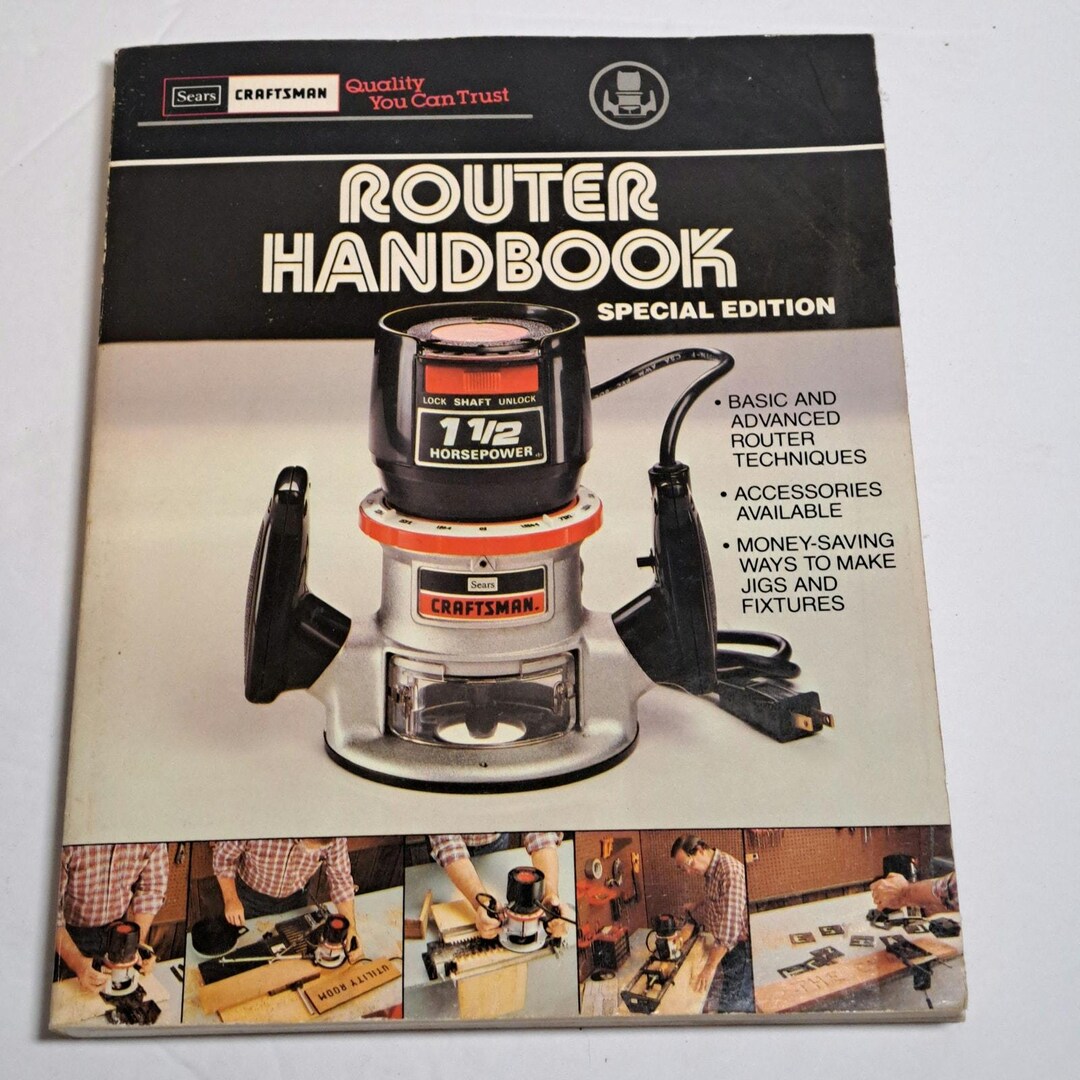 Sears Craftsmen Router Vintage Sears Craftsman Router Handbook 1984 Home Improvement Tools ...