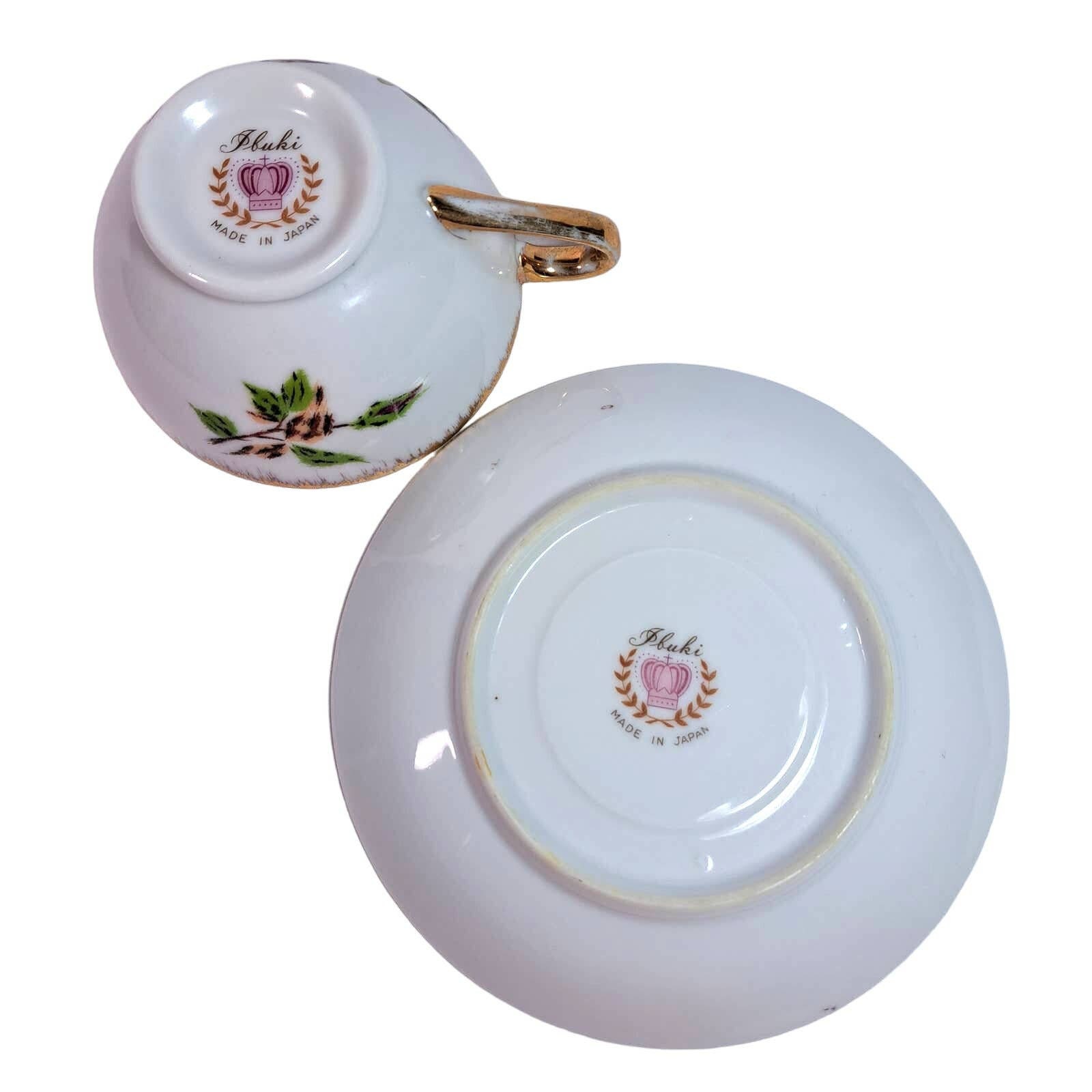 Vintage Ibuki Jbuki China Made in Japan Cups and Saucers Gold Etsy