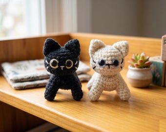 Haakpatroon amigurumi kat | Zelfstudie mollige pluche kitten (pdf)