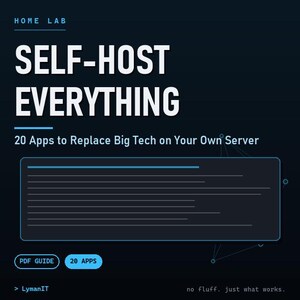 Alles zelf hosten: 20 apps ter vervanging van grote techbedrijven op je eigen thuisserver voor meer privacy en controle.