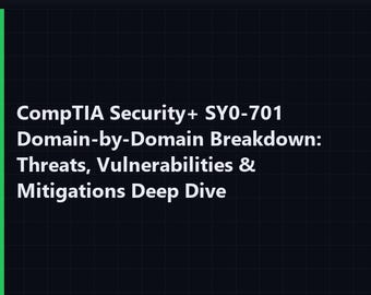 Analisi approfondita di minacce, vulnerabilità e misure di mitigazione per la certificazione CompTIA Security SY0-701.