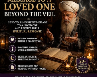 Personalized Message From A Loved One PDF | Custom Spirit Reading & Energy Connection | Spiritual Guidance Download