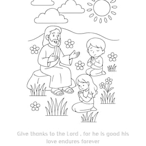 Christian Coloring Book for Kids - Bible Coloring Pages Printable PDF - ScriptureColoring Sheets