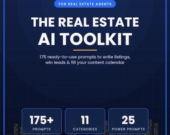 Real Estate Marketing AI Prompts | 175 Realtor Prompt Pack | Notion + PDF