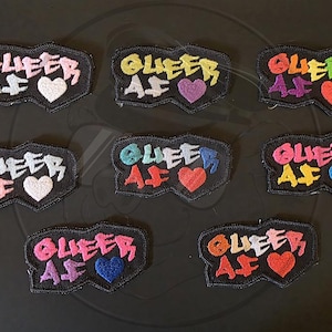 Queer AF Patch LGBTQ+ Lesbian, Gay, Bi, Trans, Pan, Non-Binary, NB