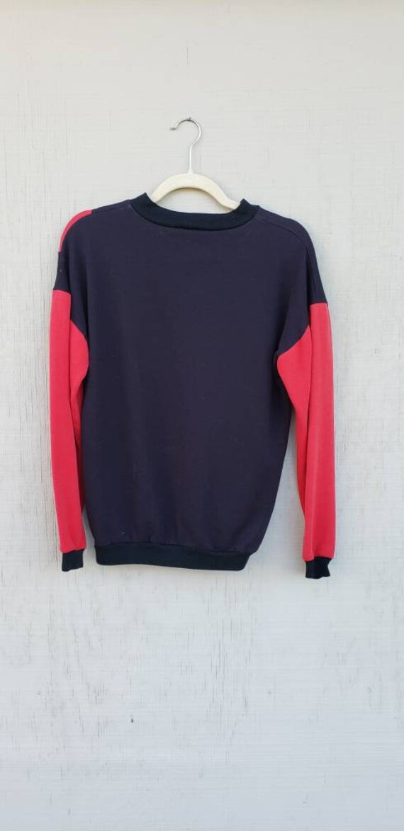 Vintage Black & Red Stripe retro sweater circa 19… - image 2