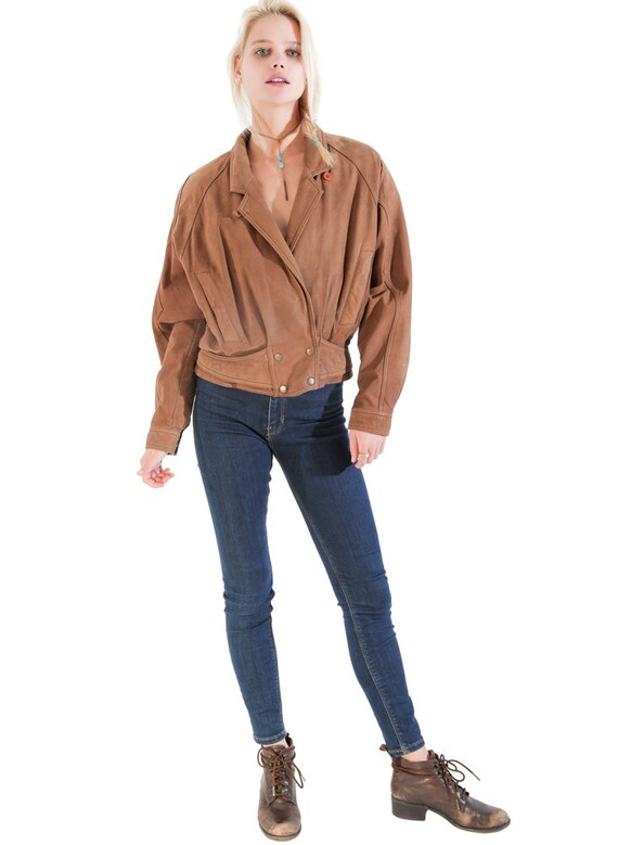 VINTAGE Suede Jacket Circa 80s 90s PERFECTION 70s… - image 4