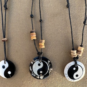 Yin Yang Friendship Necklace Come as two pieces 90s