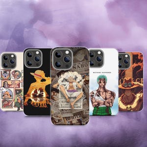 One Piece Handyhülle, Strohhut Piraten Cover für iPhone, Samsung, Pixel