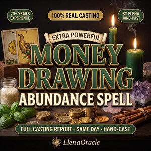 Hechizo de dinero extra poderoso realizado el mismo día / Ritual de atracción de riqueza y abundancia / Lanzamiento de prosperidad con informe completo en PDF