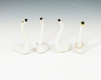 Swan Ring Holder, OOAK handmade
