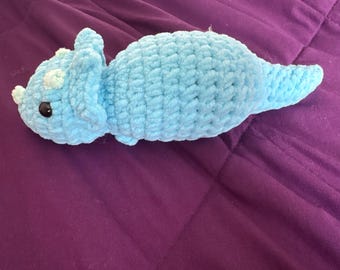 Blue Baby Triceratops Plush