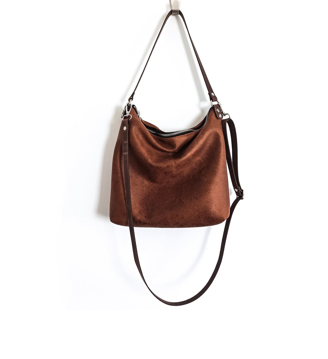 Leather Hobo Bag Large Crossbody Hobo Bag Shoulder Bag Etsy