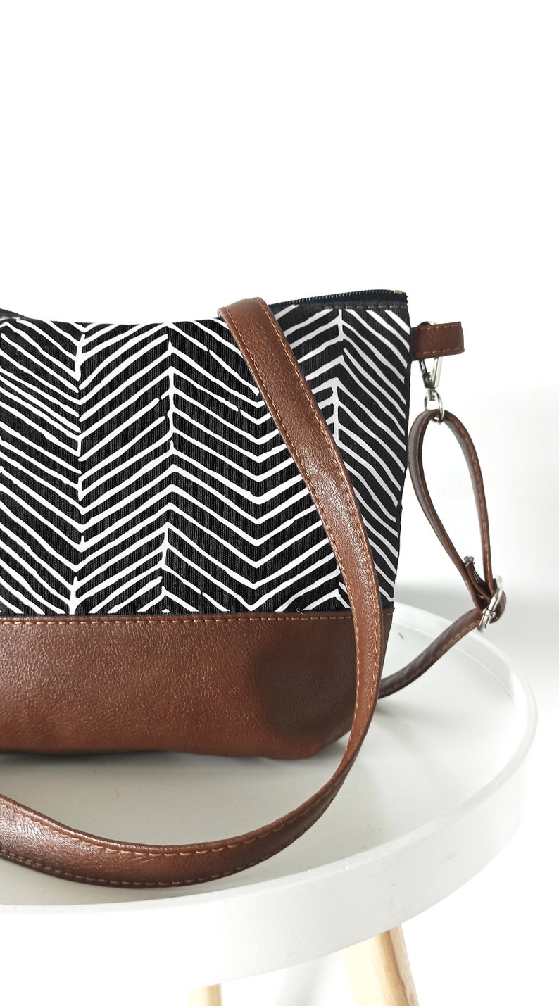 Geometric Print Crossbody Purse Teal Blue Bag Canvas and Etsy