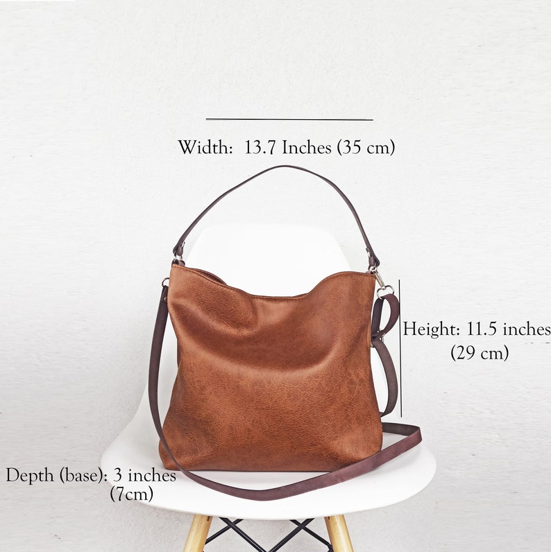 Hobo Leather Bag Crossbody Bag Large Hobo Bag Shoulder Bag Etsy