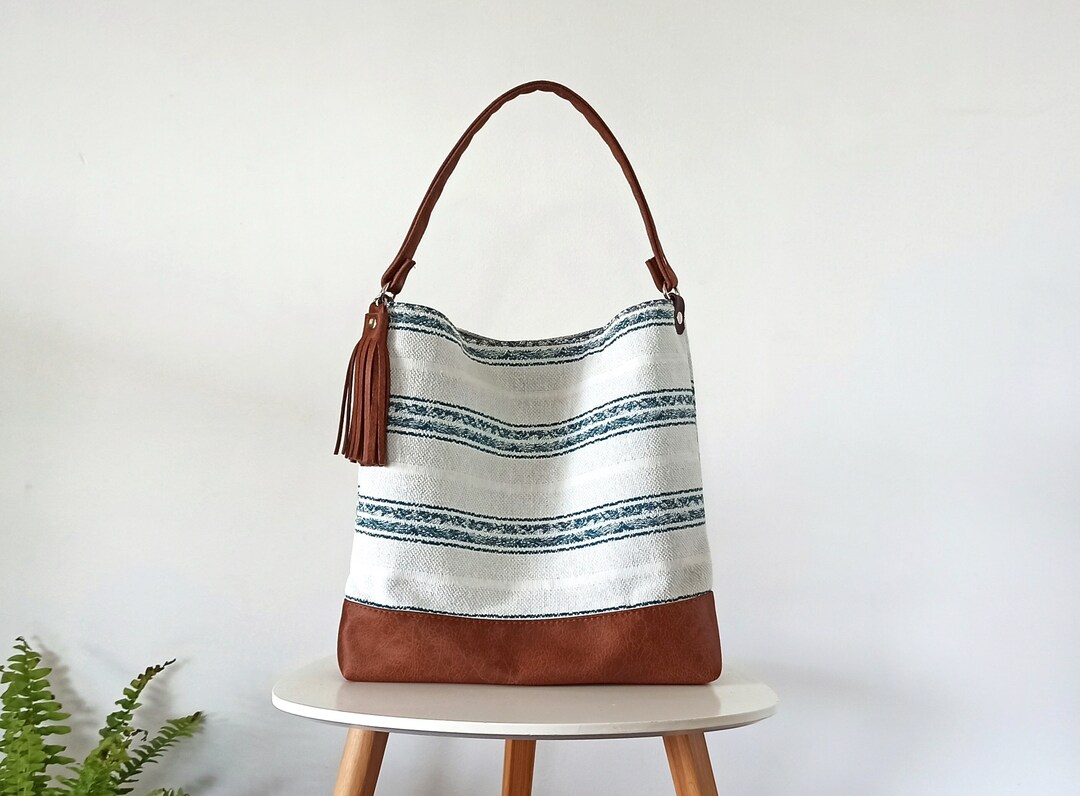 Cotton Woven Summer Hobo Bag