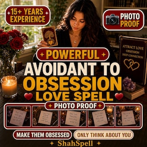 Avoidant to Obsessed Love Spell, Twin Flame Love Spell, Love Attraction Ritual, Relationship Manifestation